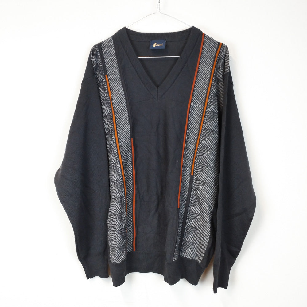 VIN-KNIT-29344 Vintage πλεκτή μπλούζα L