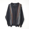VIN-KNIT-29344 Vintage πλεκτή μπλούζα L