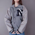 VIN-OUTW-33589 Vintage varsity letterman jacket unisex M