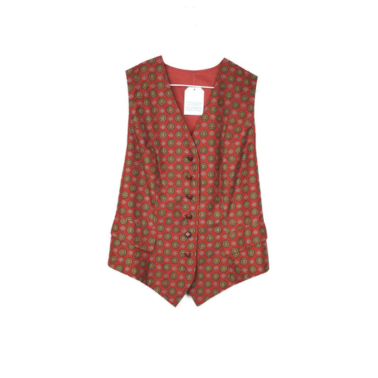 VIN-BLO-32447  Vintage γιλέκο γυναικείο μεταξωτό M-L