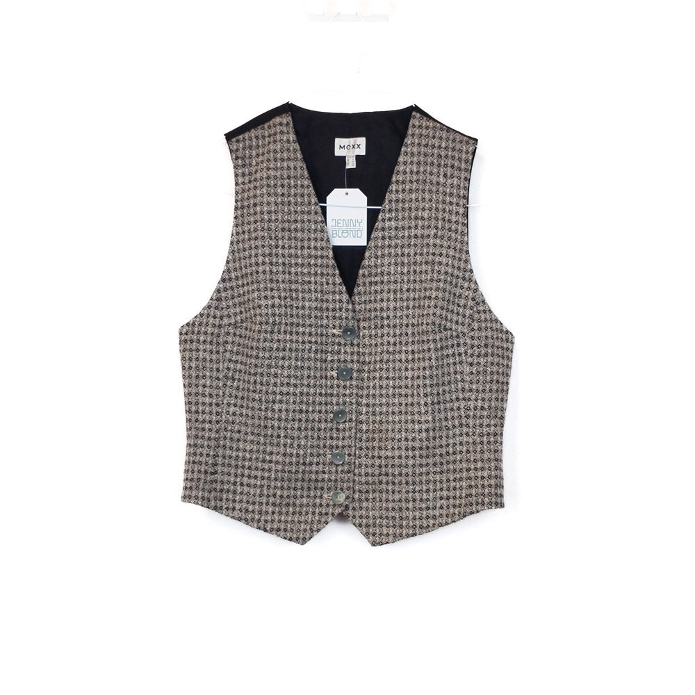 VIN-BLO-32423  Vintage γιλέκο γυναικείο υφασμάτινο M-L