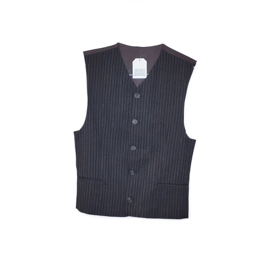 VIN-OUTW-32446  Vintage γιλέκο ριγέ υφασμάτινο S