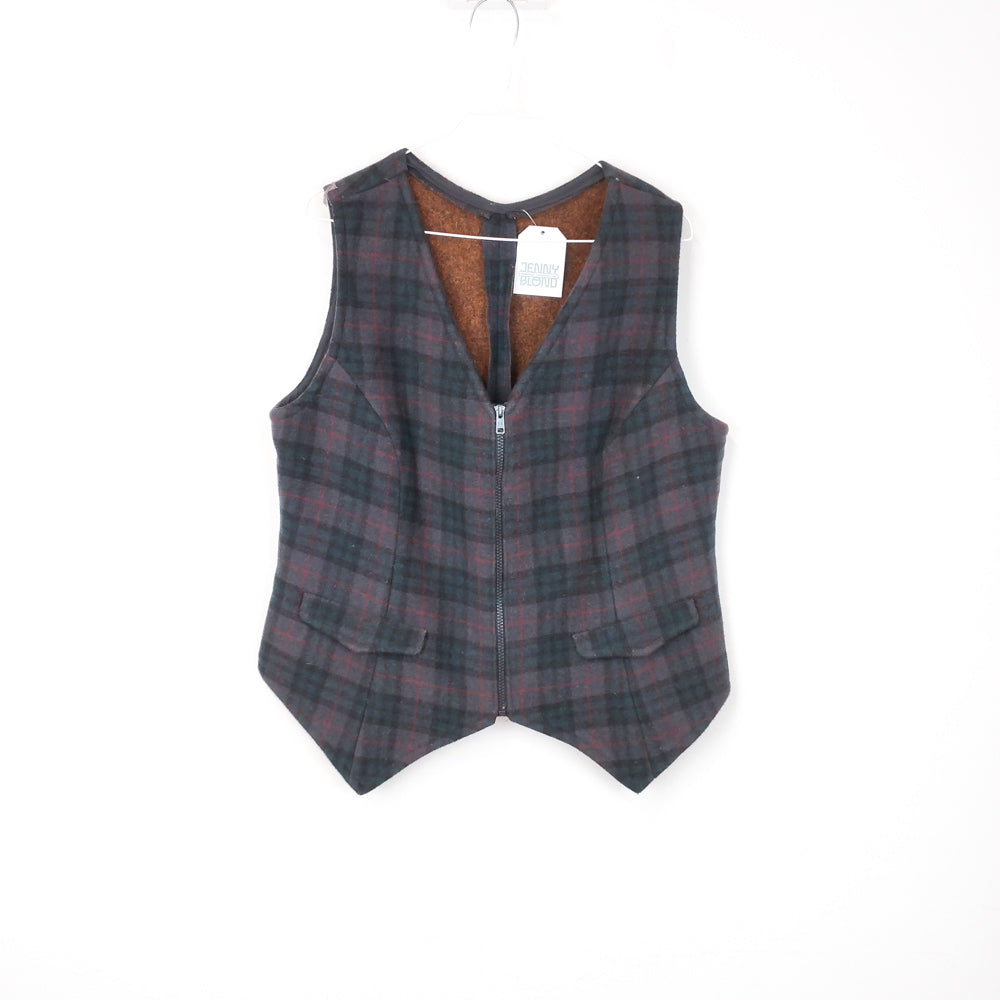VIN-OUTW-30802 Vintage γιλέκο καρό M