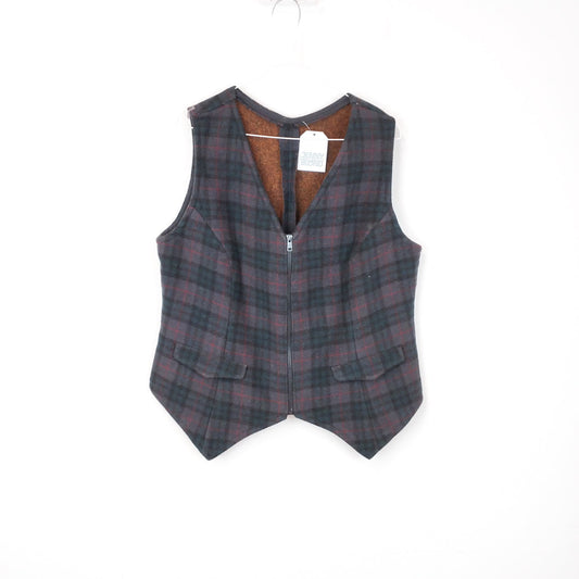 VIN-OUTW-30802 Vintage γιλέκο καρό M