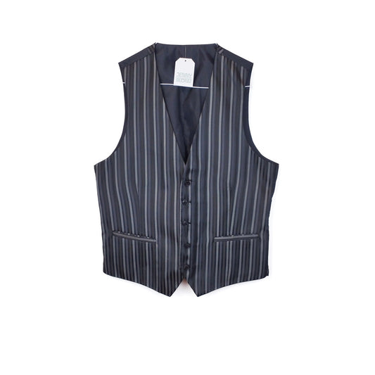 VIN-OUTW-32438 Vintage γιλέκο ριγέ υφασμάτινο L