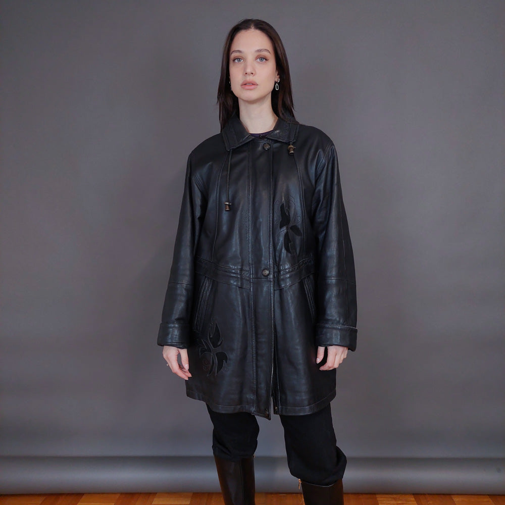 VIN-OUTW-32920 Vintage δερμάτινο jacket Μ-L