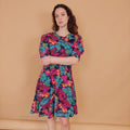 VIN-DR-34572 Vintage φόρεμα floral M