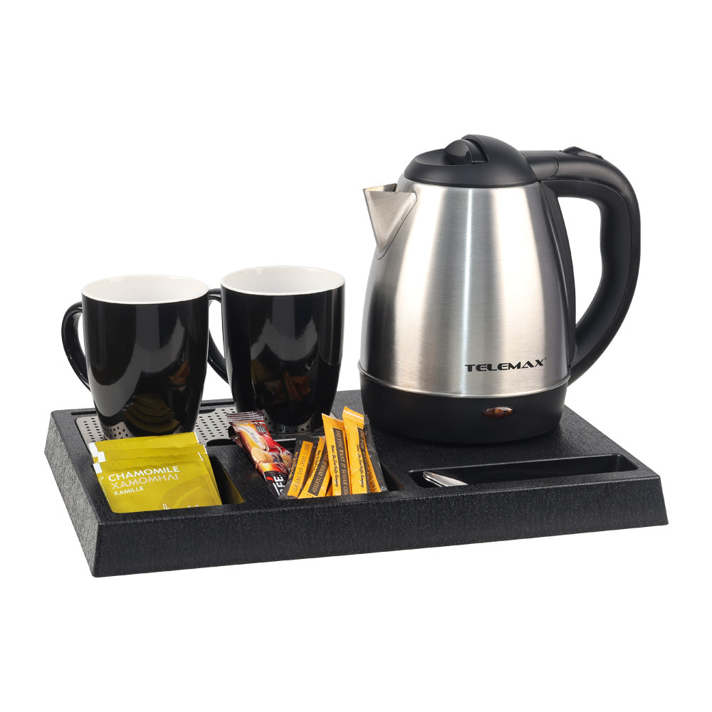 Telemax Welcome Tray με Βραστήρα 1.2 L και 2 Κούπες ZOS-TTAH001