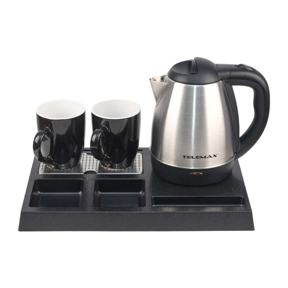 Telemax Welcome Tray με Βραστήρα 1.2 L και 2 Κούπες ZOS-TTAH001