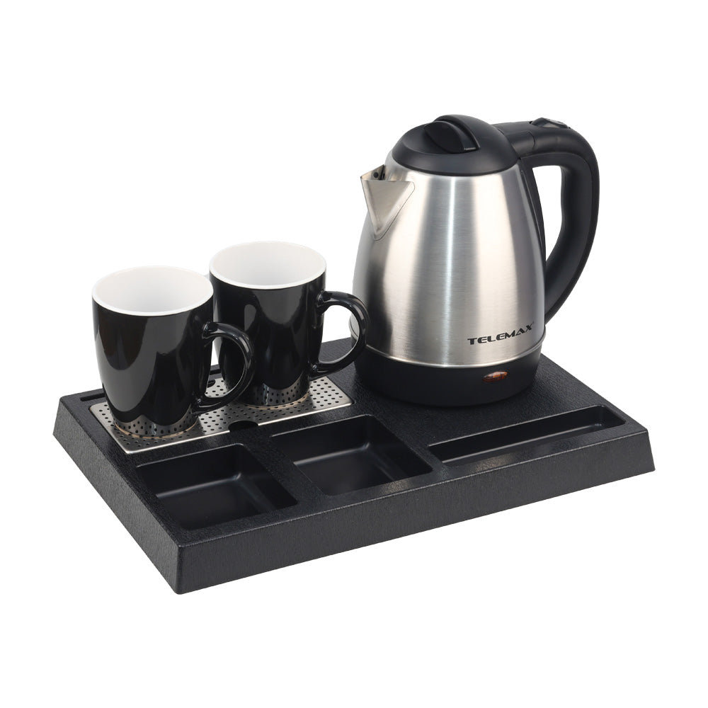 Telemax Welcome Tray με Βραστήρα 1.2 L και 2 Κούπες ZOS-TTAH001