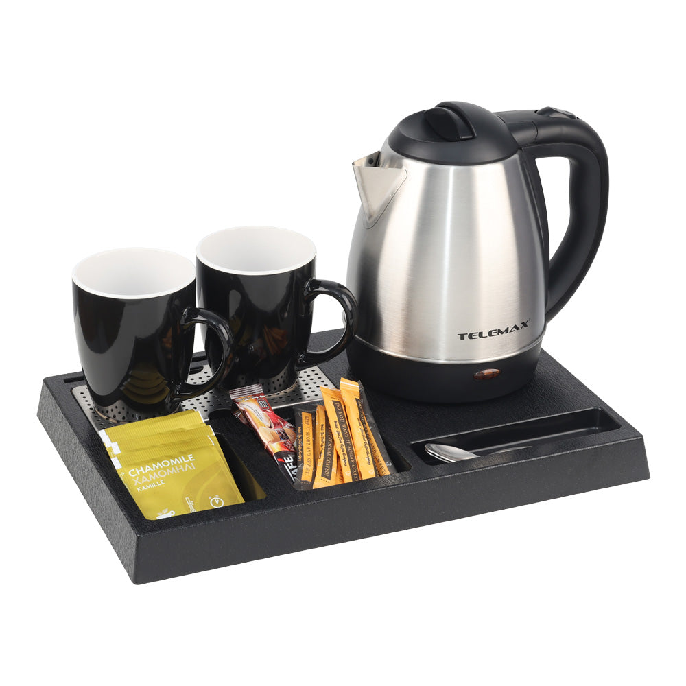 Telemax Welcome Tray με Βραστήρα 1.2 L και 2 Κούπες ZOS-TTAH001