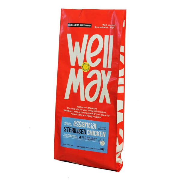 Wellmax Essential Ξηρά Τροφή Γάτας Cat Sterilized Chicken 14kg