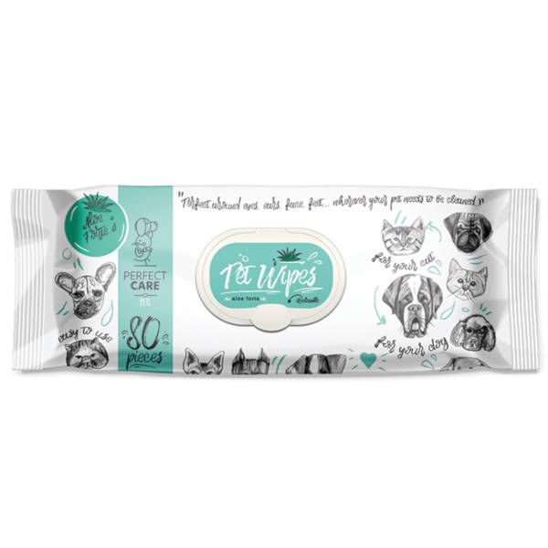 Perfect Care Pet Wipes - Υγρά Μαντηλάκια 80τμχ - ALOE
