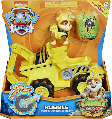 Spin Master Παιχνίδι Μινιατούρα Paw Patrol Rubble Deluxe Vehicle για 3+ Ετών