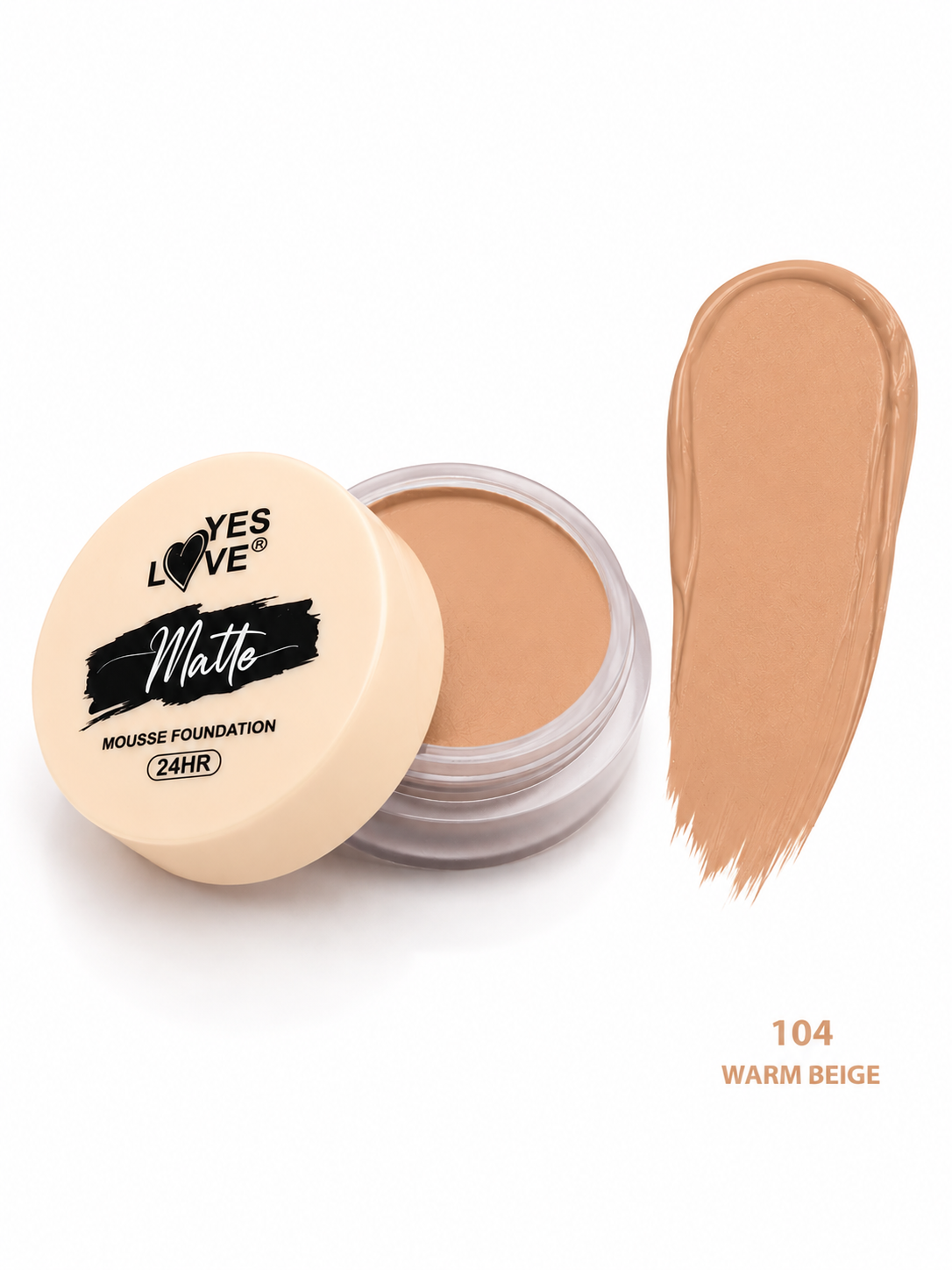 YES LOVE Matte Mousse Foundation 104