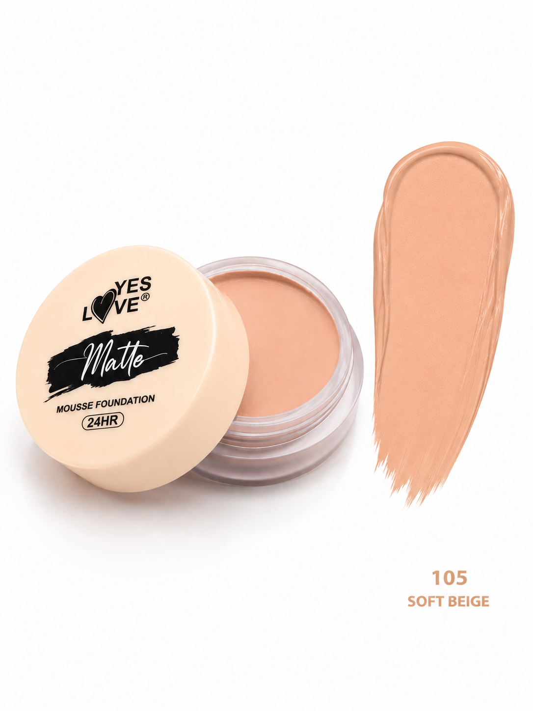 YES LOVE Matte Mousse Foundation 105