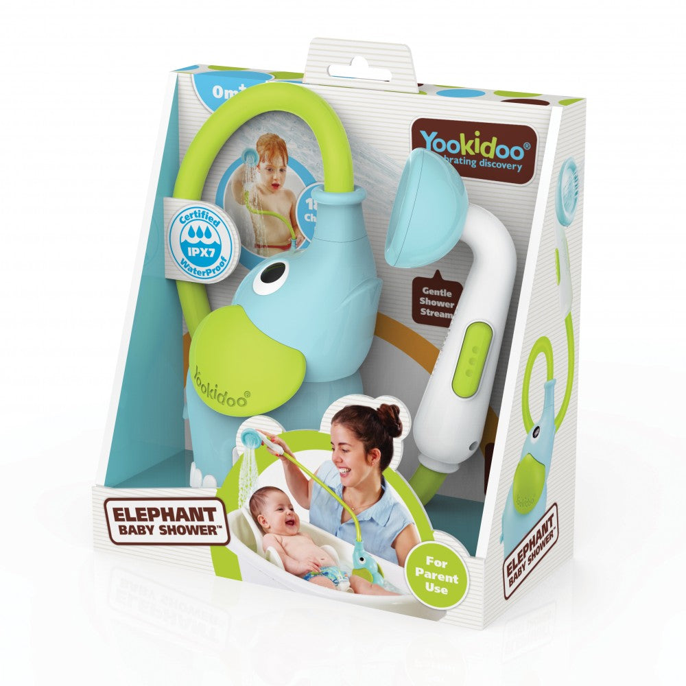 Yookidoo Elephan Baby Shower - Blue/Green  YKD-40210