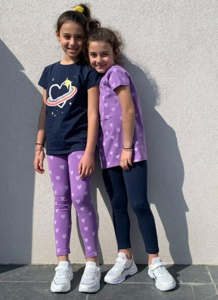 Zippy Kids σετ 2 t-shirt μωβ – μπλε