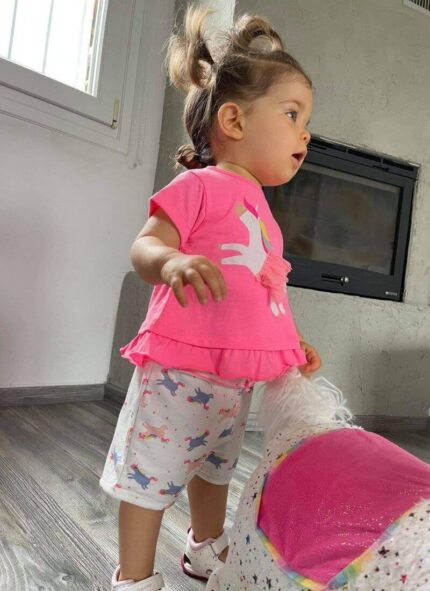 Zippy Kids σετ σορτσάκι μπλουζάκι unicorn baby