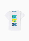 Zippy Kids t-shirt ψαράκια baby αγόρι λευκό