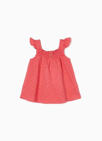 Zippy Kids τοπ baby πουά ροζ