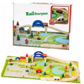 Zita Toys Ξύλινος Αυτοκινητόδρομος Με Σπίτια