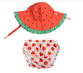 Zoocchini Σετ Μαγιό και Καπέλο UPF50+ Strawberry Delight ZOO12018