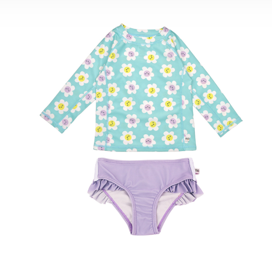 Zoocchini Σετ UV Μαγιώ και Μπλούζα Daisy ZOO16405