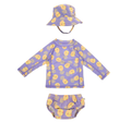 Zoocchini Σετ UV Μαγιώ Πάνα Bucket Καπέλο Μπλούζα Pineapple ZOO16016