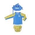Zoocchini Σετ UV Μαγιώ Καπέλο Μπλούζα Willy the Whale  ZOO16004