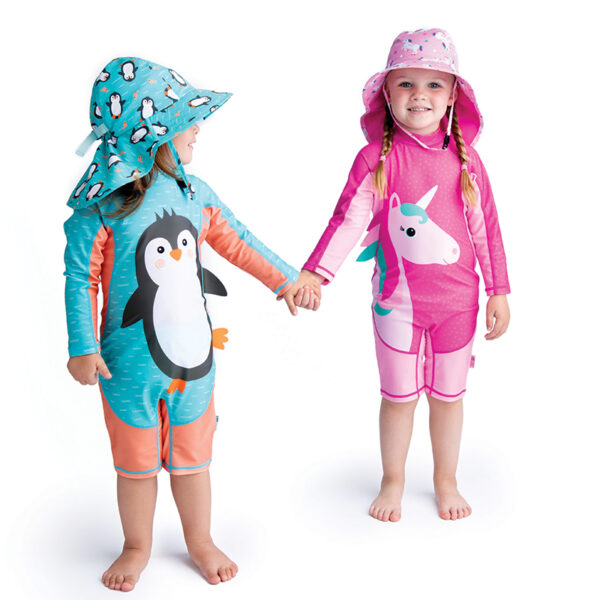 Zoocchini Cape Sunhat UPF50 Penguin ZOO15058