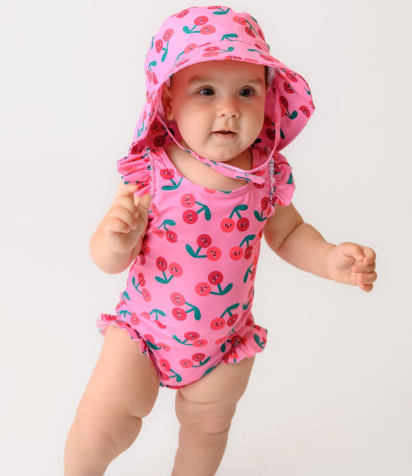 Zoocchini Cape Sunhat UPF50 Cherry  ZOO15069