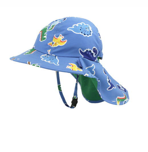 Zoocchini Cape Sunhat UPF50 Devin the Dinosaur And Friends ZOO15060