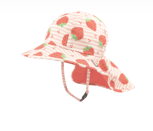 Zoocchini Cape Sunhat UPF50 Strawberry ZOO15061