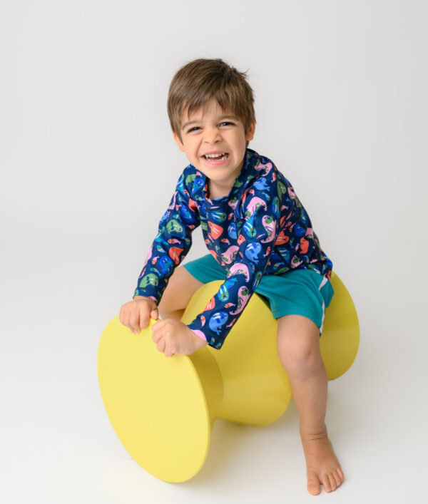 Zoocchini Σετ UV Μαγιώ Bucket Καπέλο Μπλούζα Walrus  ZOO16018
