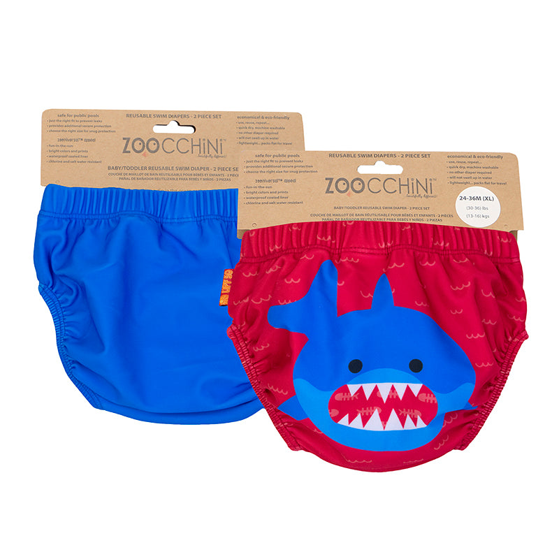 Zoocchini Μαγιό Πάνα (2pcs Σετ) – Shark  ZOO12112